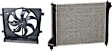 2-Piece Kit Radiator, 4 Cyl 1.8L, includes (1) Cooling Fan Assembly and (1) Radiator