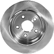 2015 Jeep Grand Cherokee - 4-Piece Kit Rear Brake Disc and Pad Kit, Plain Surface, 5 Lugs, 329.95 mm, Ceramic, 330mm Front Disc, 3.0L 6Cyl, Pro-Line Series  Includes (2) Brake Disc and (1) Brake Pad Set