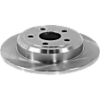 2015 Jeep Grand Cherokee - 4-Piece Kit Rear Brake Disc and Pad Kit, Plain Surface, 5 Lugs, 329.95 mm, Ceramic, 330mm Front Disc, 3.0L 6Cyl, Pro-Line Series  Includes (2) Brake Disc and (1) Brake Pad Set