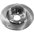 2015 Jeep Grand Cherokee - 4-Piece Kit Rear Brake Disc and Pad Kit, Plain Surface, 5 Lugs, 329.95 mm, Ceramic, 330mm Front Disc, 3.0L 6Cyl, Pro-Line Series  Includes (2) Brake Disc and (1) Brake Pad Set