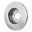 2-Wheel Set Front Brake Disc and Pad Kit, Plain Surface 5 Lugs 315.47 mm Ceramic Pro-Line Series, Includes (2) Disc and (1) Pad Set