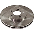 2008 Ford Crown Victoria - 2-Wheel Set Front Brake Disc and Pad Kit, Natural Finish, Plain Surface, 5 Lugs, 305.05 mm, Ceramic, 4.6L 8Cyl, Includes (1) Brake Pad Set and (2) Brake Disc