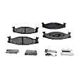 2-Wheel Set Front Brake Disc and Pad Kit, Plain Surface 5 Lugs 297.43 mm Semi-metallic Pro-Line Series, Includes (1) Brake Pad Set and (2) Brake Disc