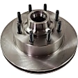 2-Wheel Set Front Brake Disc and Pad Kit, Plain Surface 8 Lugs 330.96 mm Semi-metallic Pro-Line Series, Includes (2) Disc and (1) Pad Set