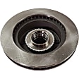 2-Wheel Set Front Brake Disc and Pad Kit, Plain Surface 8 Lugs 330.96 mm Semi-metallic Pro-Line Series, Includes (2) Disc and (1) Pad Set