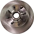 2-Wheel Set Front Brake Disc and Pad Kit, Plain Surface 8 Lugs 330.96 mm Semi-metallic Pro-Line Series, Includes (2) Disc and (1) Pad Set