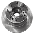 2007 Ford E-350 Super Duty - 2-Wheel Set Front Brake Disc and Pad Kit, Plain Surface 8 Lugs 330.96 mm Semi-metallic Pro-Line Series, Includes (2) Brake Disc and (1) Brake Pad Set