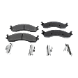 2007 Ford E-350 Super Duty - 2-Wheel Set Front Brake Disc and Pad Kit, Plain Surface 8 Lugs 330.96 mm Semi-metallic Pro-Line Series, Includes (2) Brake Disc and (1) Brake Pad Set