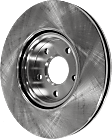 2008 Volvo S40 - 4-Piece Kit Front Brake Disc and Pad Kit, Plain Surface, 5 Lugs, 299.97 mm, Ceramic,  300mm  Disc, 2.5L 5Cyl, Pro-Line Series  Includes (2) Brake Disc and (1) Brake Pad Set