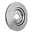 2014 Ford Taurus - 4-Piece Kit Front Brake Disc and Pad Kit, Plain Surface, 5 Lugs, 325.12 mm, Ceramic, For Models with Standard Duty Brake, 325mm Diameter, 3.5L 6Cyl, Pro-Line Series  Includes (2) Brake Disc and (1) Brake Pad Set