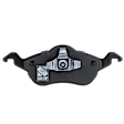 2-Wheel Set Front Brake Disc and Pad Kit, Plain Surface 4 Lugs 257.81 mm Semi-metallic Pro-Line Series, Includes (1) Brake Pad Set and (2) Brake Disc