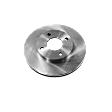 2-Wheel Set Front Brake Disc and Pad Kit, Plain Surface 4 Lugs 257.81 mm Semi-metallic Pro-Line Series, Includes (1) Brake Pad Set and (2) Brake Disc