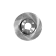 2-Wheel Set Front Brake Disc and Pad Kit, Plain Surface 4 Lugs 257.81 mm Semi-metallic Pro-Line Series, Includes (1) Brake Pad Set and (2) Brake Disc