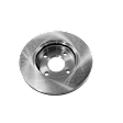 2-Wheel Set Front Brake Disc and Pad Kit, Plain Surface 4 Lugs 257.81 mm Semi-metallic Pro-Line Series, Includes (1) Brake Pad Set and (2) Brake Disc