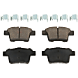 2007 Ford Freestyle - 2-Wheel Set Rear Brake Disc and Pad Kit, Plain Surface, 5 Lugs, 329.95 mm, Ceramic, 3.0L 6Cyl, Pro-Line Series  Includes (2) Disc and (1) Pad Set