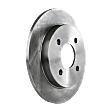 4-Wheel Set Brake Disc and Pad Kit, Plain Surface 4 Lugs Front-281.94 mm/Rear-252.98 mm Front-Ceramic/Rear-Semi-Metallic Pro-Line Series, Includes (4) Brake Disc and (2) Brake Pad Set