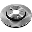 2-Wheel Set Front Brake Disc and Pad Kit, Plain Surface 329.95 mm Pro-Line Series, Includes (1) Brake Pad Set and (2) Brake Disc