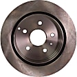 2-Wheel Set Rear Brake Disc and Pad Kit, Plain Surface 5 Lugs 303.02 mm Ceramic Pro-Line Series, Includes (2) Brake Disc and (1) Brake Pad Set