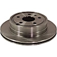 2-Wheel Set Rear Brake Disc and Pad Kit, Plain Surface 5 Lugs 303.02 mm Ceramic Pro-Line Series, Includes (2) Brake Disc and (1) Brake Pad Set