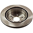 2-Wheel Set Rear Brake Disc and Pad Kit, Plain Surface 5 Lugs 303.02 mm Ceramic Pro-Line Series, Includes (2) Brake Disc and (1) Brake Pad Set