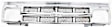 1993 Chevrolet S10 EL - 3-Piece Kit Grille, Painted Silver,  Includes (2) Corner Light and (1) Grille Assembly