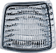 1994 Ford Bronco - 6-Piece Kit Grille, Chrome Shell with Painted Gray Insert,  Includes (2) Corner Light, (1) Grille Assembly, (1) Header Panel, and (2) Headlight Door