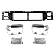 5-Piece Kit Header Panel, Includes (1) Header Panel, (2) Headlight Door and (2) Headlight