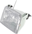1992-1996 Ford F-150 - 7-Piece Kit Grille Chrome Shell with Painted Gray Insert, Includes (2) Corner Light, (1) Grille Assembly, (2) Headlight, and (2) Headlight Door