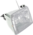 1992-1996 Ford F-150 - 7-Piece Kit Grille Chrome Shell with Painted Gray Insert, Includes (2) Corner Light, (1) Grille Assembly, (2) Headlight, and (2) Headlight Door