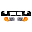 1997 Ford Ranger - 5-Piece Kit Header Panel,  Includes (2) Corner Light, (1) Header Panel, and (2) Headlight