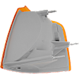 1996 Ford Ranger - 8-Piece Kit Header Panel, Standard Cab Pickup,  Includes (2) Corner Light, (3) Grille Assembly, (1) Header Panel, and (2) Headlight