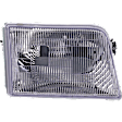 1996 Ford Ranger - 8-Piece Kit Header Panel, Standard Cab Pickup,  Includes (2) Corner Light, (3) Grille Assembly, (1) Header Panel, and (2) Headlight