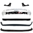 1997-2002 Dodge Ram 2500 - 6-Piece Kit, Front Bumper, Chrome, Includes (1) Bumper, (2) Bumper Bracket, (2) Bumper Cover, and (1) Valance