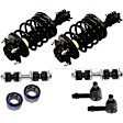 8-Piece Kit Front, Driver and Passenger Side Suspension Kit, Includes (2) Wheel Bearing, (2) Tie Rod End, (2) Sway Bar Link and (2) Shock Absorber and Strut Assembly