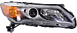 2015 Acura ILX - 5-Piece Kit Driver and Passenger Side Halogen Headlight, With bulb(s), OE Replacement,  Includes (1) Bumper Cover, (1) Fog Light, and (2) Headlight
