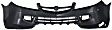 5-Piece Kit, Front Primed Bumper Cover, Includes (1) Bumper Cover, (2) Fog Light, and (2) Headlight