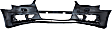 2015-2016 Audi A3 - 2-Piece Kit, Front Primed Bumper Cover, For Models Without Headlight Washer and Parking Aid Sensor, Includes (1) Bumper Cover and (1) Valance