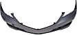 2017 Acura TLX Base - 3-Piece Kit Front Primed Bumper Cover,  Includes (1) Bumper Cover and (2) Fog Light Trim
