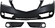 2013 Acura RDX - 3-Piece Kit Front Primed Bumper Cover, Includes (1) Bumper Cover and (2) Fog Light Cover
