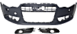 3-Piece Kit, Front Primed Bumper Cover, For Models Without S-Line Package, Includes (1) Bumper Cover and (2) Fog Light Trim