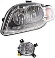 2-Piece Kit Driver Side Halogen Headlight, With bulb(s), OE Replacement, Includes (1) Fog Light and (1) Headlight