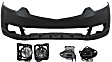 5-Piece Kit, Front Primed Bumper Cover, Includes (2) Bumper Bracket, (1) Bumper Cover, and (2) Fog Light