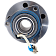2-Wheel Set Front, Driver and Passenger Side Wheel Hub, 5 Lugs, With Bearing, With Sensor, FWD, includes (4) Tie Rod End and (2) Wheel Hub