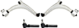 4-Piece Kit Front, Driver and Passenger Side, Lower Control Arm Kit, Includes (2) Control Arm and (2) Tie Rod End