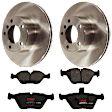 KIT-072524-15 2-Wheel Set Front Brake Disc and Pad Kit, Plain Surface 5 Lugs 295.91 mm Semi-metallic, Includes (2) Brake Disc and (1) Brake Pad Set