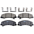 KIT-072524-244 2-Wheel Set Front Brake Disc and Pad Kit, Cross-drilled and Slotted 5 Lugs 323 mm Ceramic, Includes (1) Brake Pad Set and (2) Brake Disc