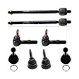 8-Piece Kit Front, Driver and Passenger Side Suspension Kit, Includes (4) Ball Joint and (4) Tie Rod End