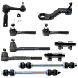 10-Piece Kit Front Suspension Kit, Includes (1) Idler Arm, (1) Pitman Arm, (2) Sway Bar Link, (2) Tie Rod Adjusting Sleeve, and (4) Tie Rod End