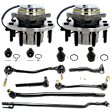 12-Piece Kit Suspension Kit, Includes (4) Ball Joint, (2) Sway Bar Link, (4) Tie Rod End, and (2) Wheel Hub