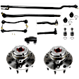 13-Piece Kit Suspension Kit, Includes (4) Ball Joint, (4) Tie Rod End, (2) Sway Bar Link, (1) Tie Rod Adjusting Sleeve and (2) Wheel Hub